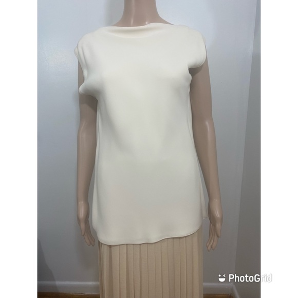 THE ROW Sandra cowl-back silk crepe top - Picture 3 of 5